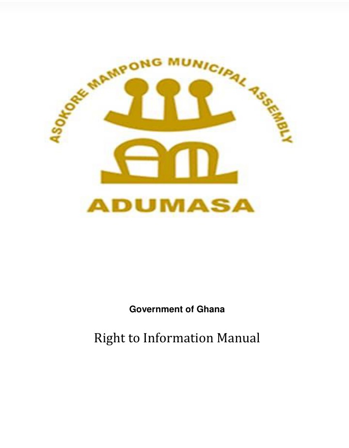 ASOKORE MAMPONG RTI INFORMATION MANUAL