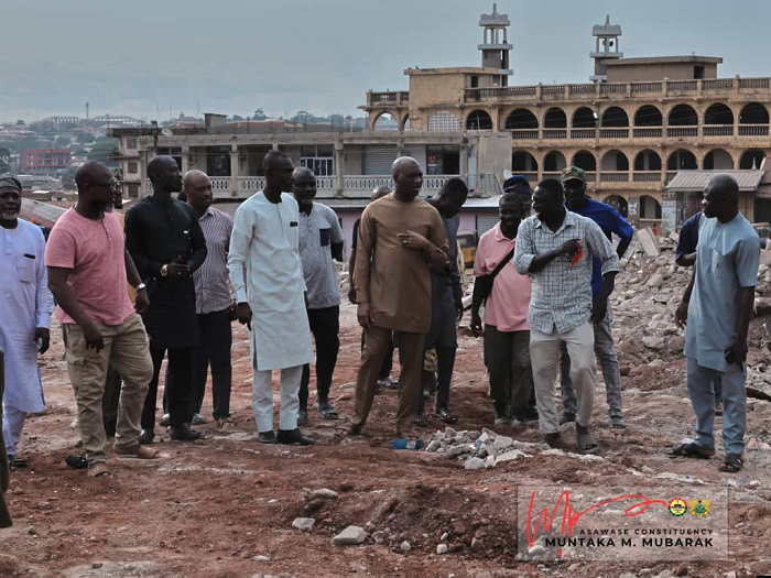 Municipal Leadership Undertakes Inspection of Key Development Projects in Asokore Mampong